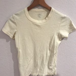 Brandy Melville light yellow t shirt